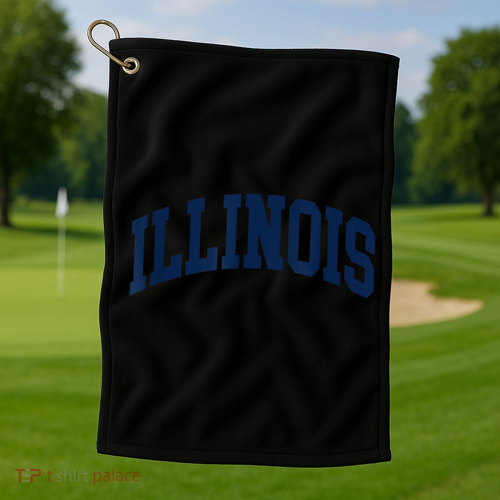 Illinois Golf Towel