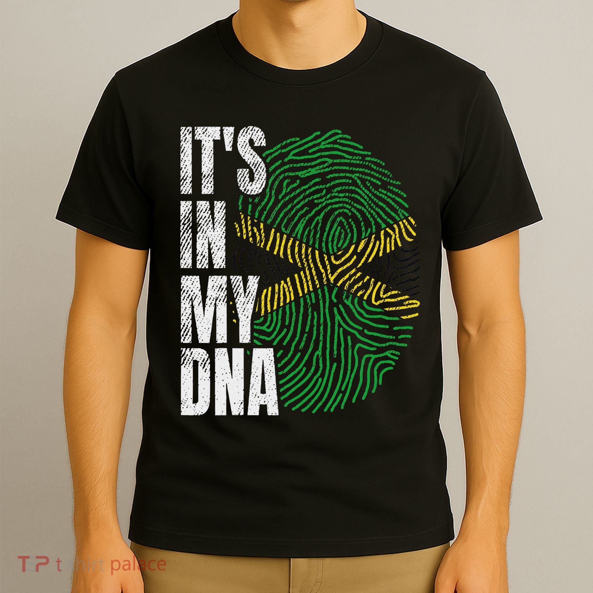 It's In My Dna Jamaican Flag Jamaica Boy Girl Gift T-Shirt