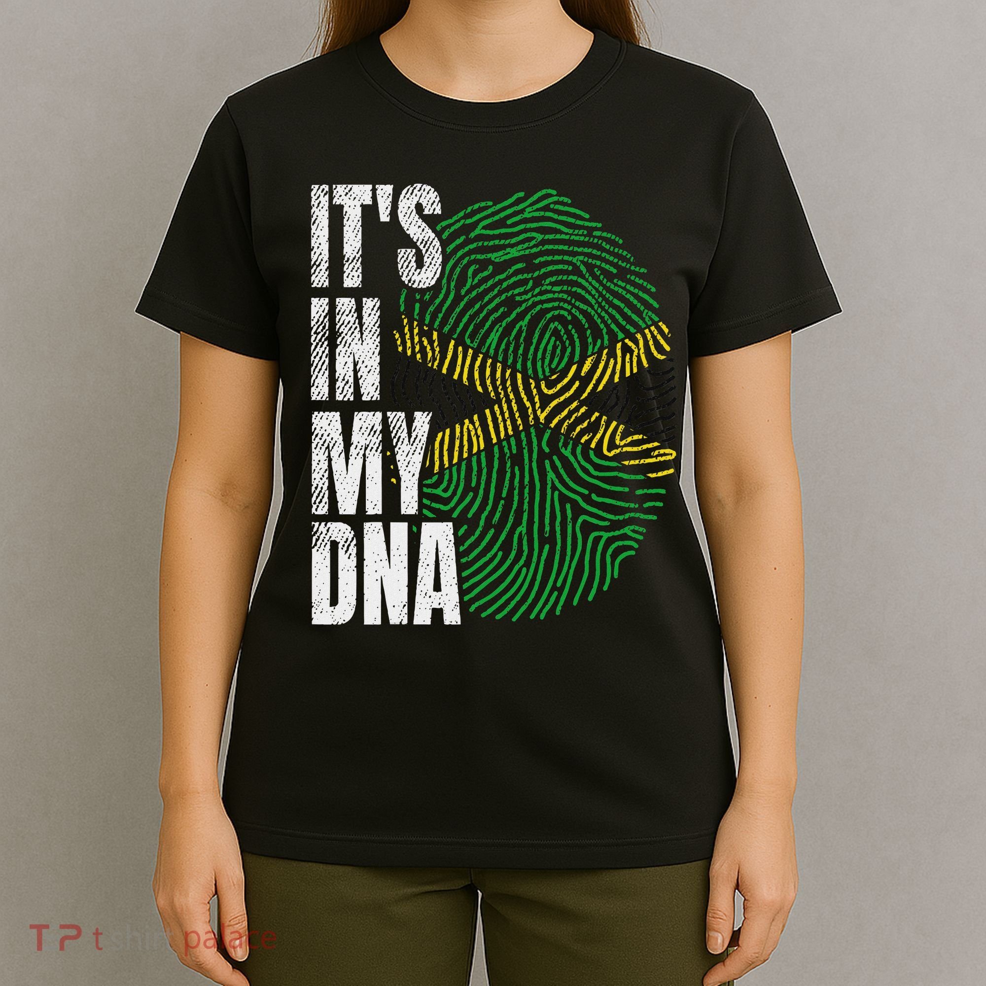 It's In My Dna Jamaican Flag Jamaica Boy Girl Gift T-Shirt