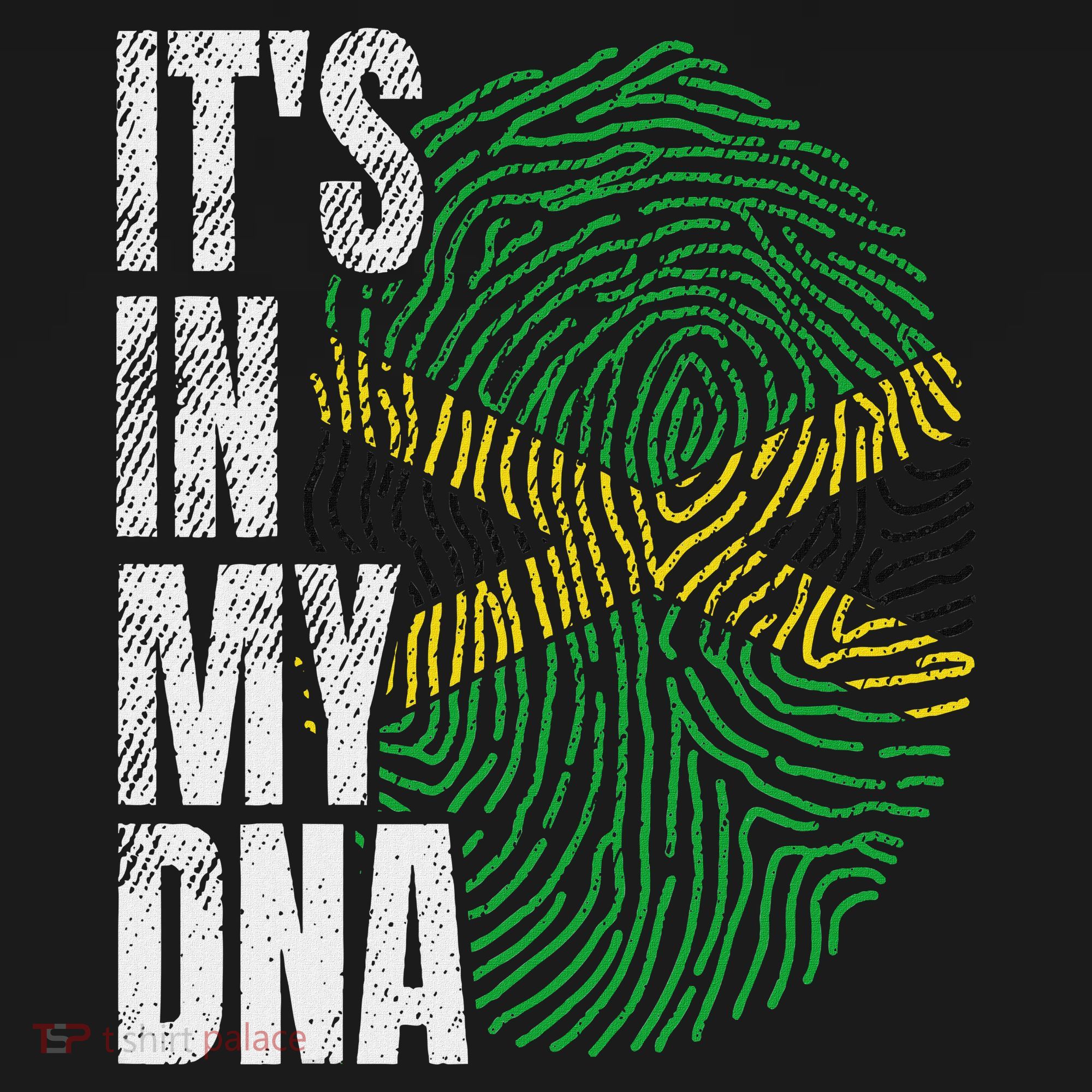 It's In My Dna Jamaican Flag Jamaica Boy Girl Gift T-Shirt