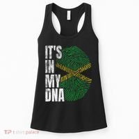 It's In My Dna Jamaican Flag Jamaica Boy Girl Gift Women's Tank Top thumb 0