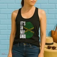 It's In My Dna Jamaican Flag Jamaica Boy Girl Gift Women's Tank Top thumb 2