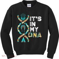 It's In My DNA Indigenous People's Day Native American Kids Sweatshirt thumb 0