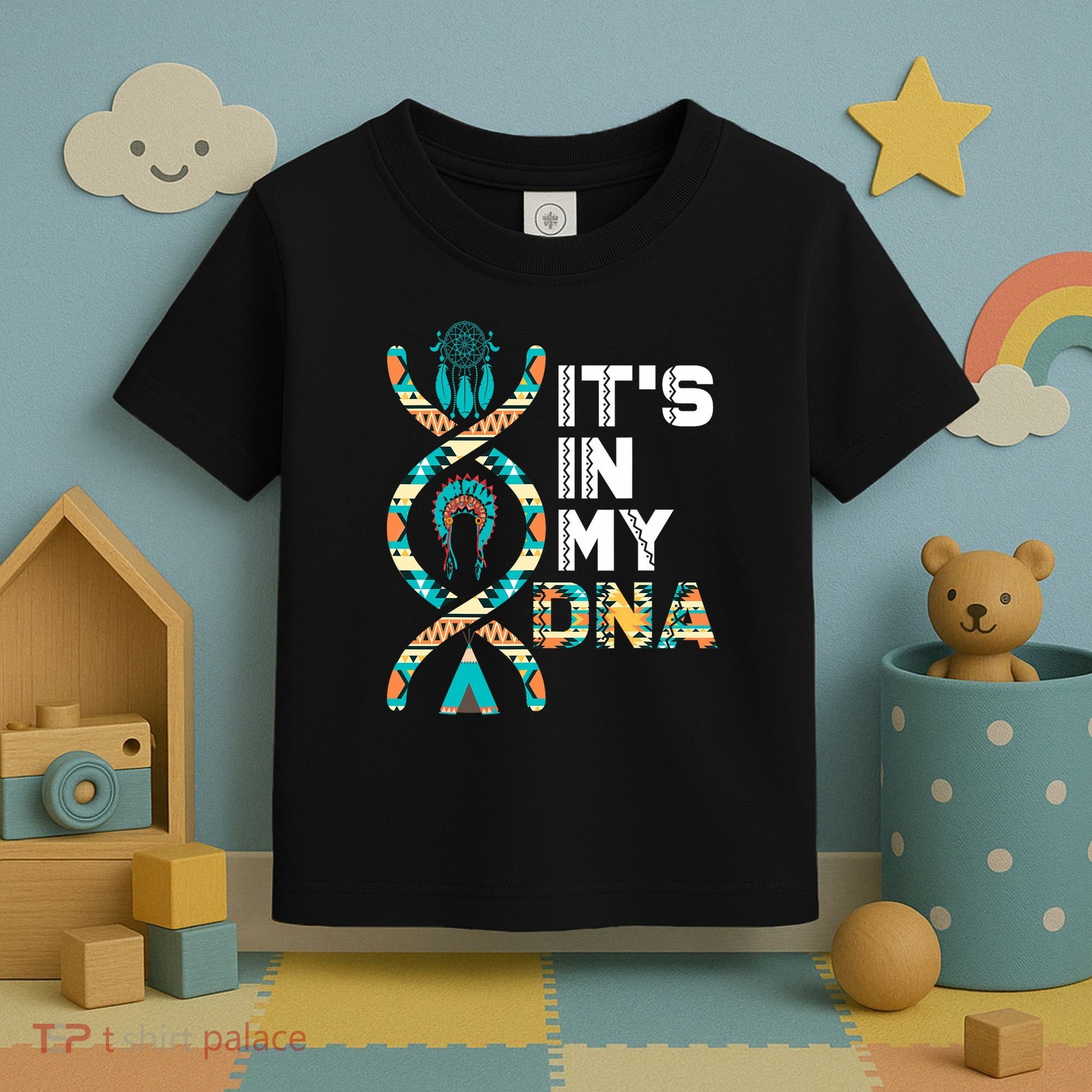 It's In My Dna Indigenous People's Day Native American Mens Toddler T-Shirt