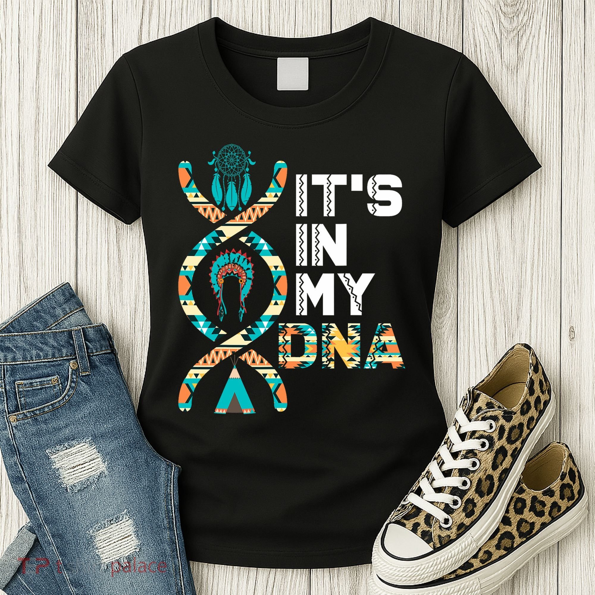 It's In My Dna Indigenous People's Day Native American Mens Women's T-Shirt