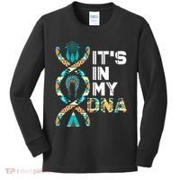 It's In My Dna Indigenous People's Day Native American Mens Kids Long Sleeve Shirt thumb 0