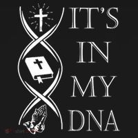 Its In My Dna Trust God Jesus Christian Faith Men Easter Day Apron thumb 3