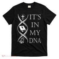 Its In My Dna Trust God Jesus Christian Faith Men Easter Day T-Shirt thumb 0