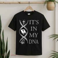 Its In My Dna Trust God Jesus Christian Faith Men Easter Day T-Shirt thumb 2