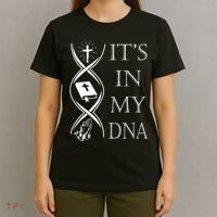 Its In My Dna Trust God Jesus Christian Faith Men Easter Day T-Shirt thumb 4