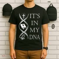 Its In My Dna Trust God Jesus Christian Faith Men Easter Day T-Shirt thumb 6