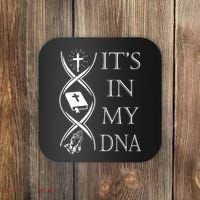 Its In My Dna Trust God Jesus Christian Faith Men Easter Day Coaster thumb 0