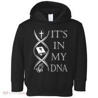 Its In My Dna Trust God Jesus Christian Faith Men Easter Day Toddler Hoodie thumb 0