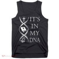 Its In My Dna Trust God Jesus Christian Faith Men Easter Day Tank Top thumb 0