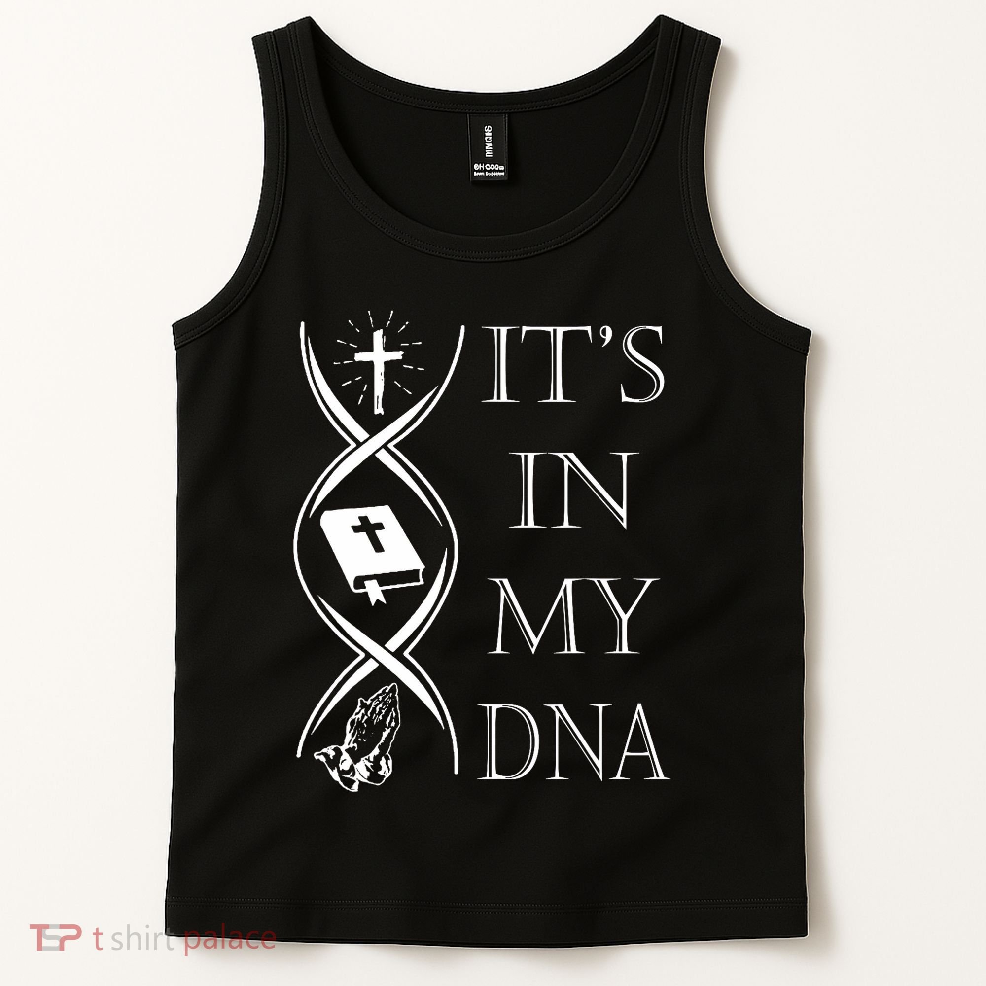 Its In My Dna Trust God Jesus Christian Faith Men Easter Day Tank Top