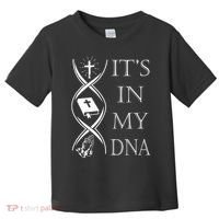 Its In My Dna Trust God Jesus Christian Faith Men Easter Day Toddler T-Shirt thumb 0