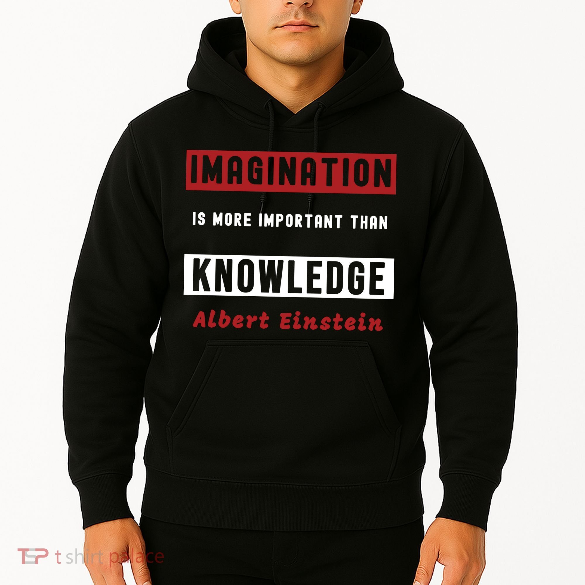 Imagination Is More Important Than Knowledge Albert Einstein Quote Funny Quote Hoodie