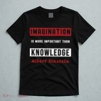 Imagination Is More Important Than Knowledge Albert Einstein Quote Funny Quote T-Shirt thumb 5
