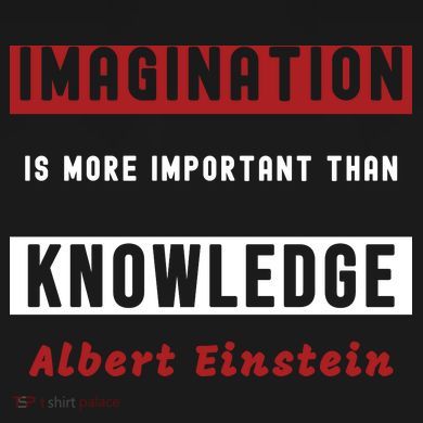 Imagination Is More Important Than Knowledge Albert Einstein Quote Funny Quote Baby Bodysuit