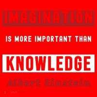Imagination Is More Important Than Knowledge Albert Einstein Quote Funny Quote Santa Hat thumb 1