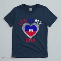 ItS In My Dna Haiti Flag Haitian Life Pride Haiti Patriotic T-Shirt thumb 5