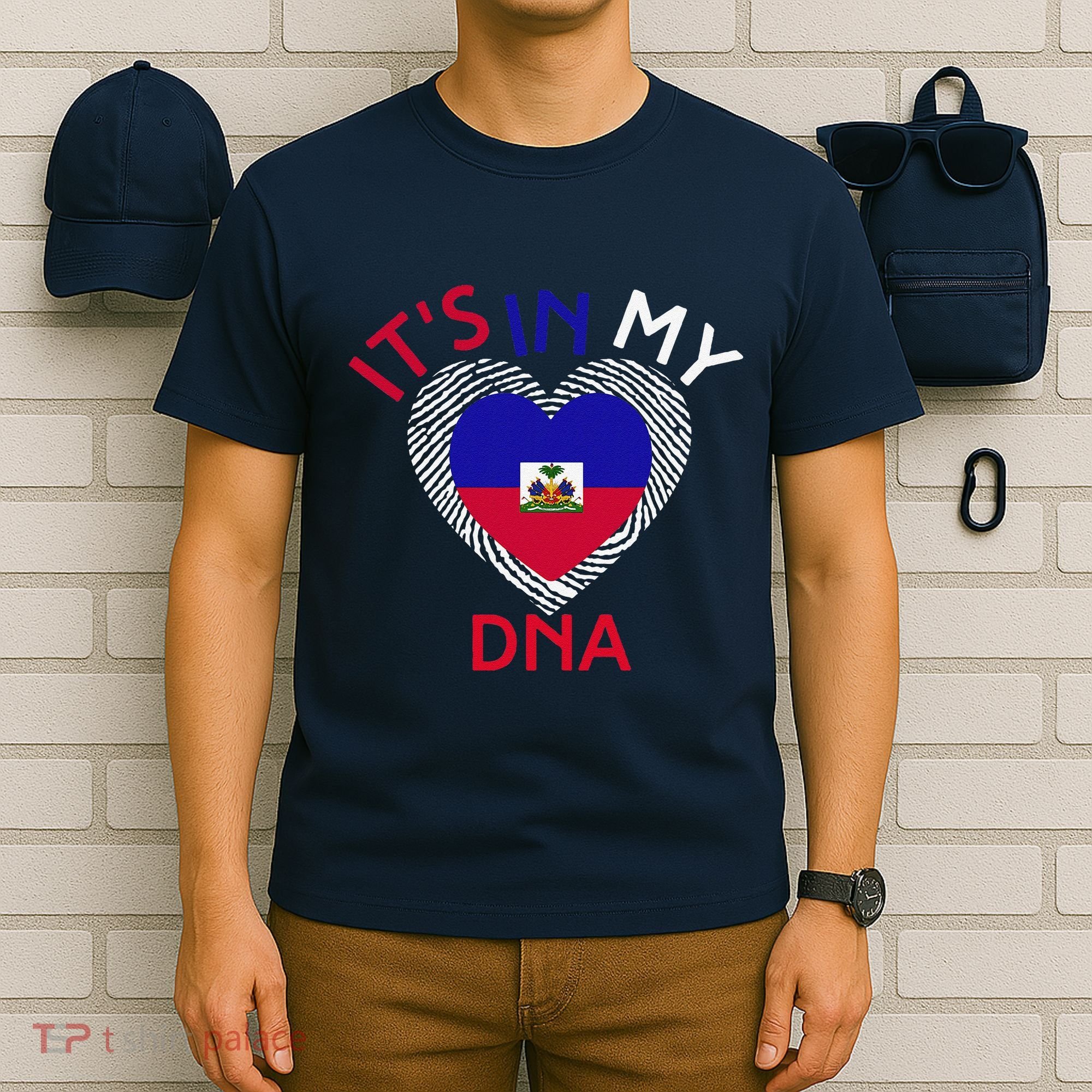 ItS In My Dna Haiti Flag Haitian Life Pride Haiti Patriotic T-Shirt