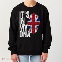 It's In My Dna England Union Jack Flag Christmas Gift Meaningful Gift Women's Sweatshirt thumb 0