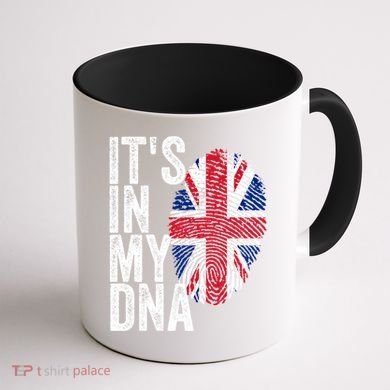 It's In My Dna England Union Jack Flag Christmas Gift Meaningful Gift Coffee Mug back