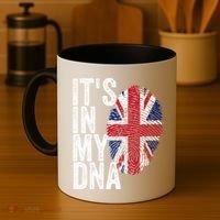 It's In My Dna England Union Jack Flag Christmas Gift Meaningful Gift Coffee Mug thumb 4