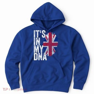 It's In My Dna England Union Jack Flag Christmas Gift Meaningful Gift Hoodie