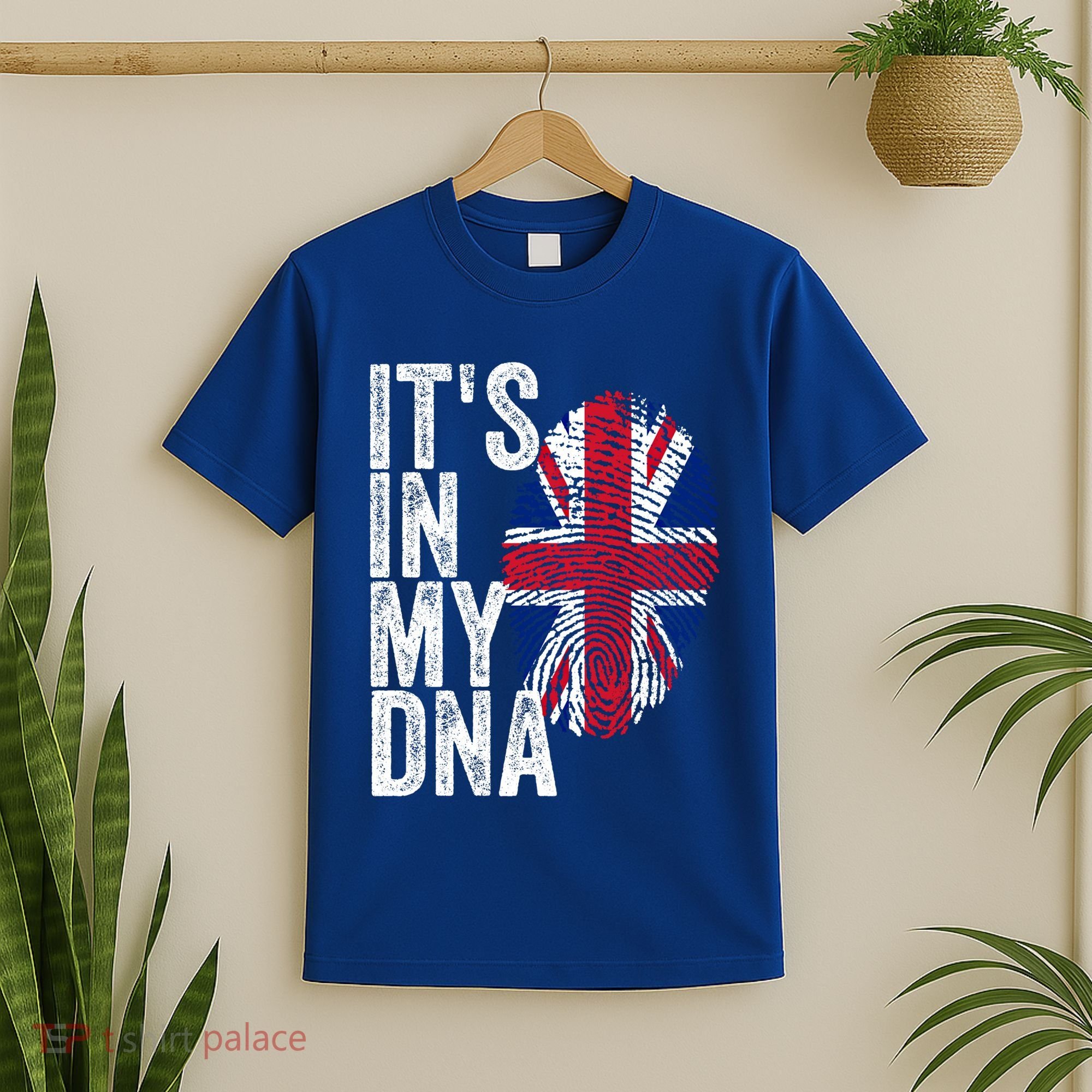 It's In My Dna England Union Jack Flag Christmas Gift Meaningful Gift T-Shirt