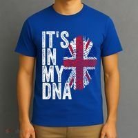 It's In My Dna England Union Jack Flag Christmas Gift Meaningful Gift T-Shirt thumb 3
