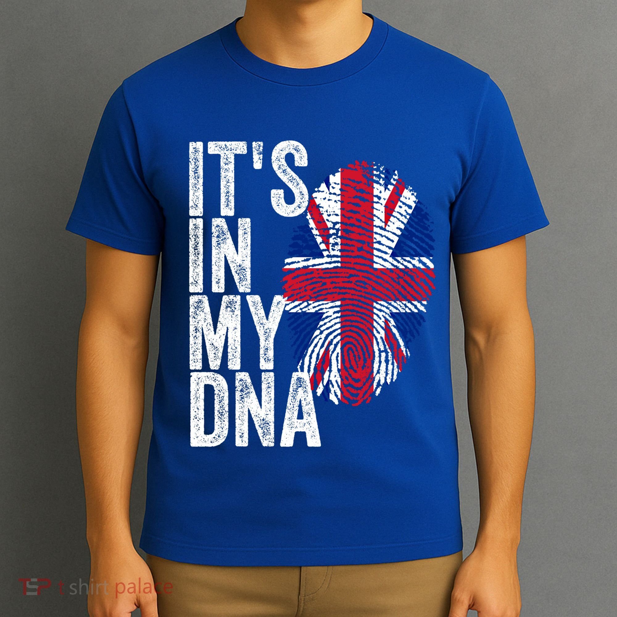 It's In My Dna England Union Jack Flag Christmas Gift Meaningful Gift T-Shirt