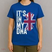 It's In My Dna England Union Jack Flag Christmas Gift Meaningful Gift T-Shirt thumb 4