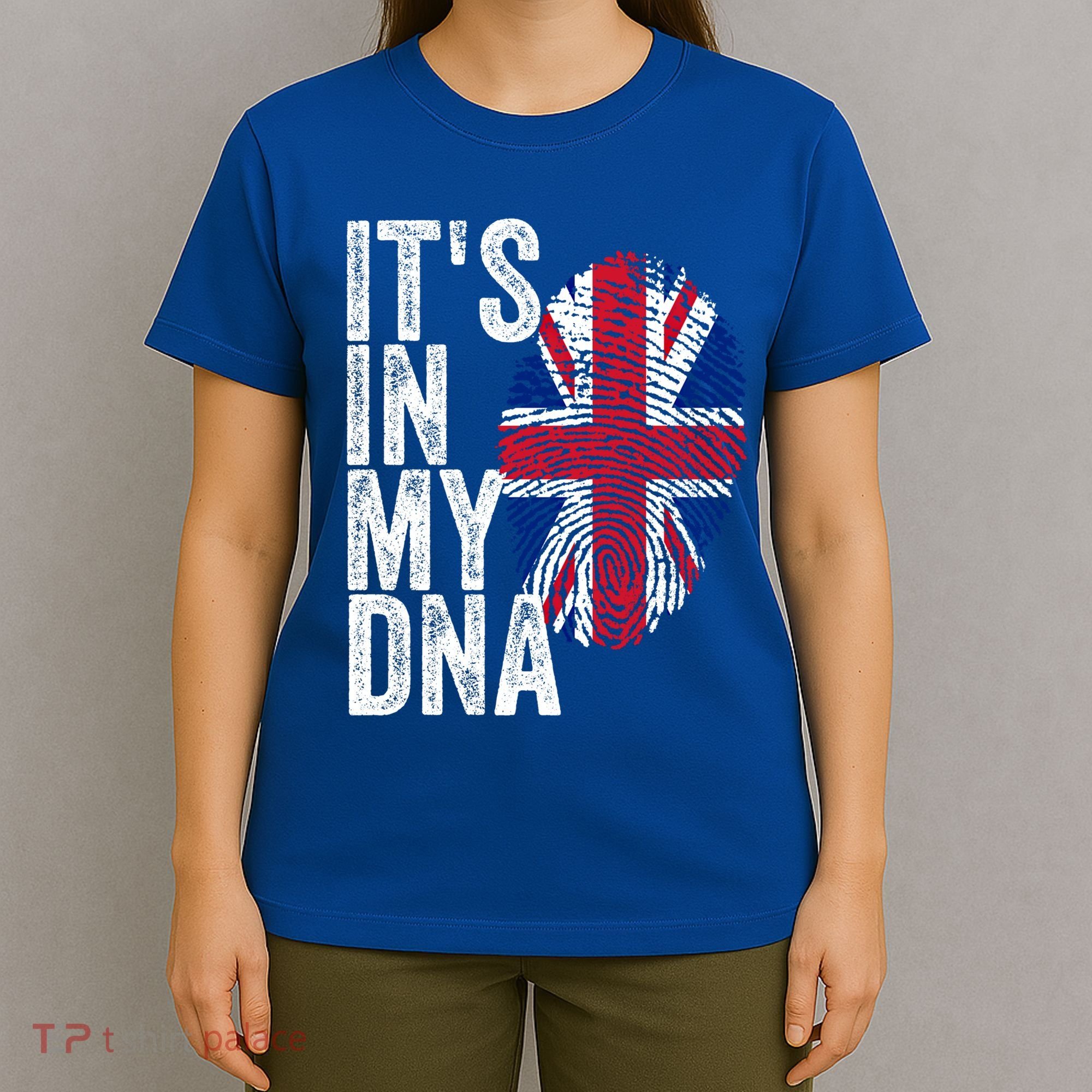 It's In My Dna England Union Jack Flag Christmas Gift Meaningful Gift T-Shirt