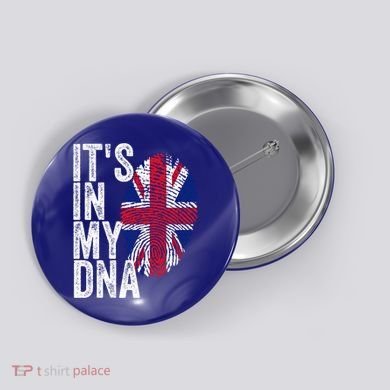 It's In My Dna England Union Jack Flag Christmas Gift Meaningful Gift Button