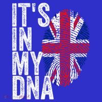 It's In My Dna England Union Jack Flag Christmas Gift Meaningful Gift Polo thumb 2