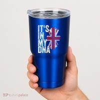 It's In My Dna England Union Jack Flag Christmas Gift Meaningful Gift Tumbler thumb 2