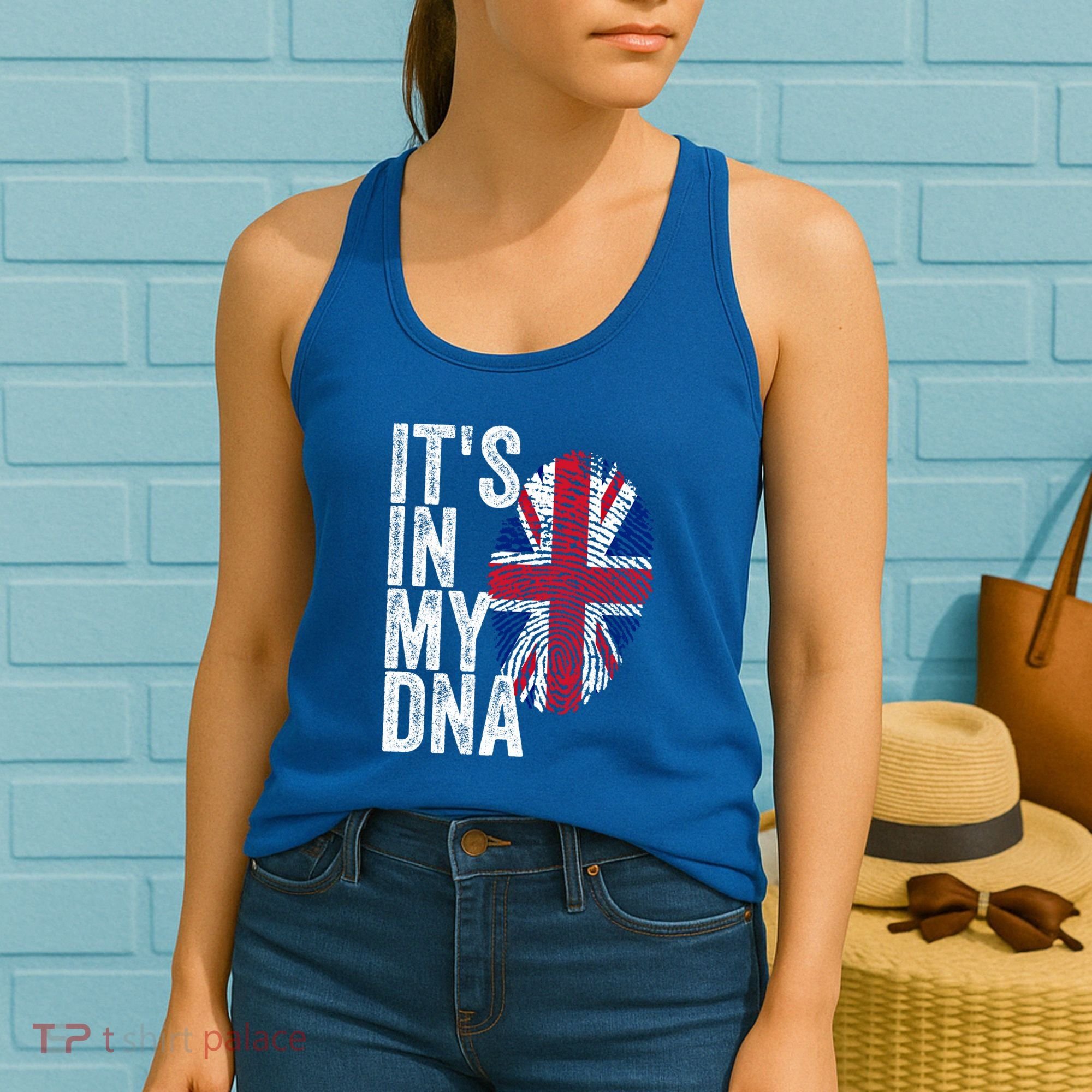 It's In My Dna England Union Jack Flag Christmas Gift Meaningful Gift Women's Tank Top