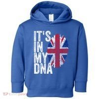 It's In My Dna England Union Jack Flag Christmas Gift Meaningful Gift Toddler Hoodie thumb 0