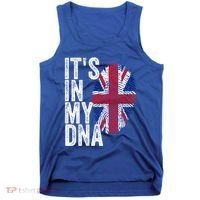 It's In My Dna England Union Jack Flag Christmas Gift Meaningful Gift Tank Top thumb 0