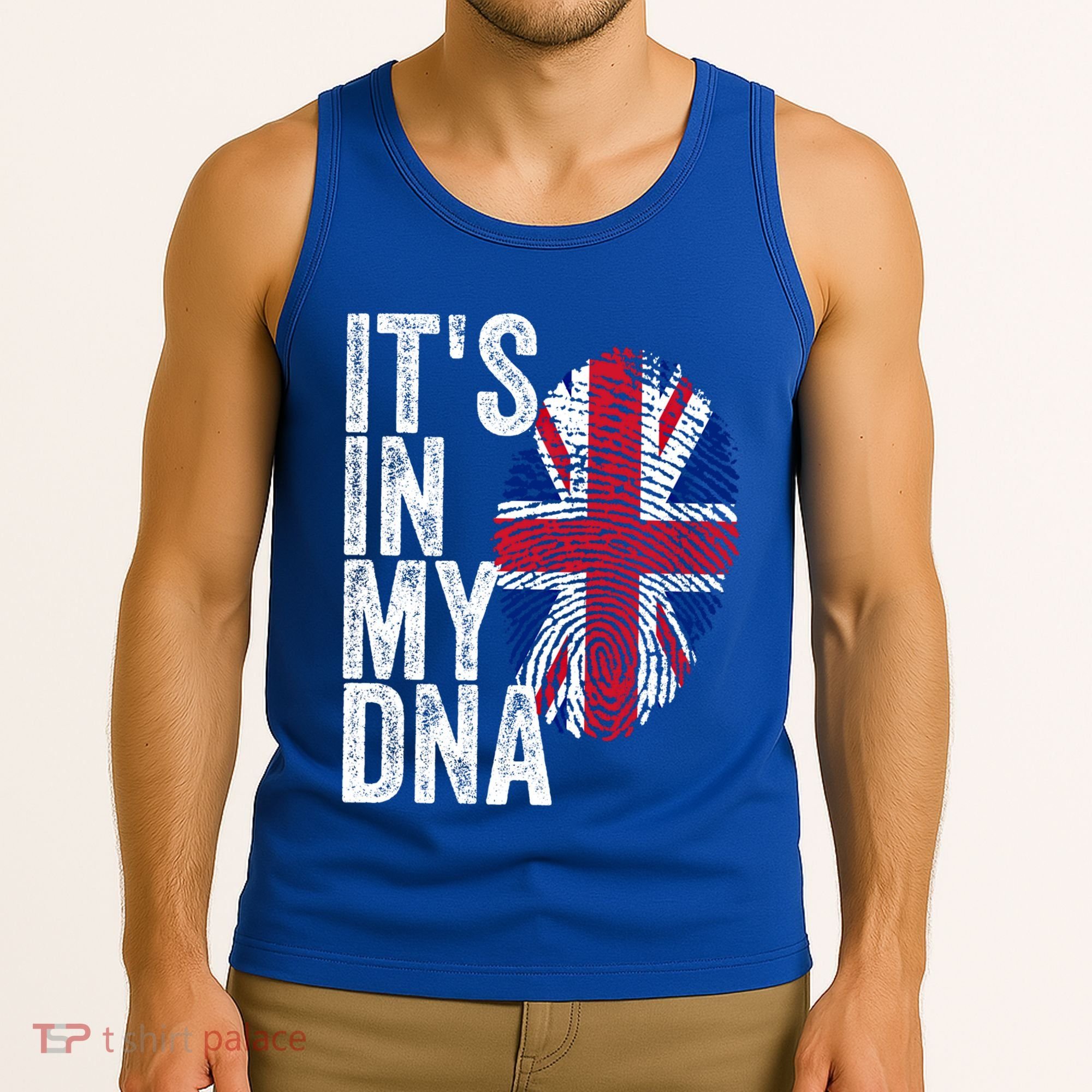 It's In My Dna England Union Jack Flag Christmas Gift Meaningful Gift Tank Top