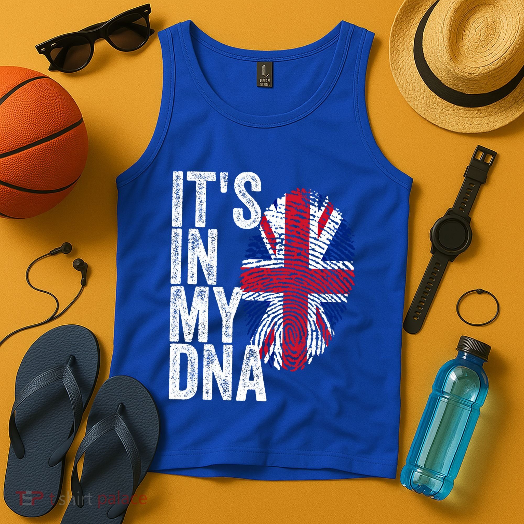 It's In My Dna England Union Jack Flag Christmas Gift Meaningful Gift Tank Top