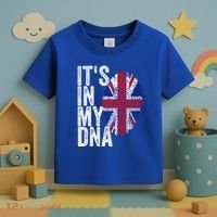 It's In My Dna England Union Jack Flag Christmas Gift Meaningful Gift Toddler T-Shirt thumb 3