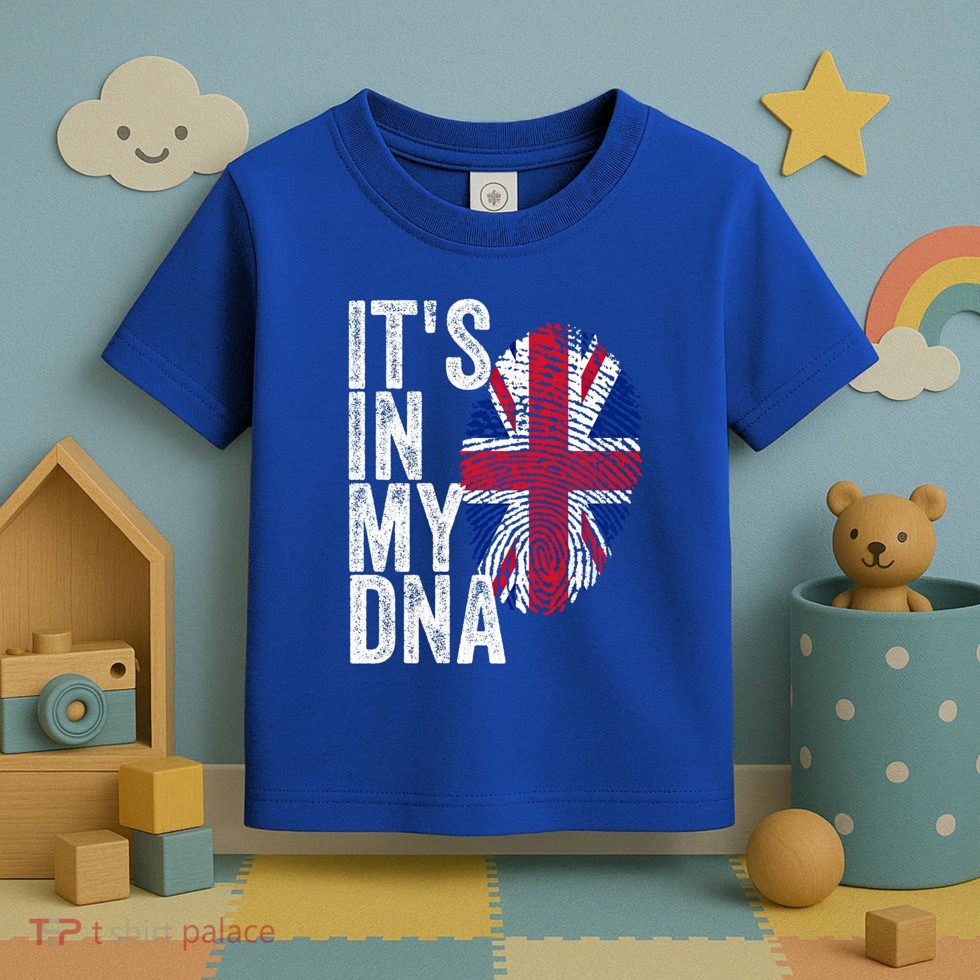 It's In My Dna England Union Jack Flag Christmas Gift Meaningful Gift Toddler T-Shirt