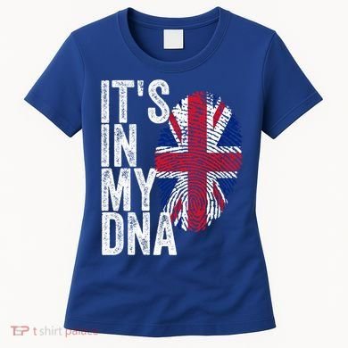 It's In My Dna England Union Jack Flag Christmas Gift Meaningful Gift Women's T-Shirt