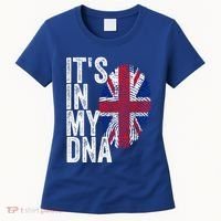 It's In My Dna England Union Jack Flag Christmas Gift Meaningful Gift Women's T-Shirt thumb 0