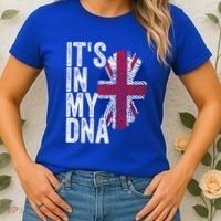 It's In My Dna England Union Jack Flag Christmas Gift Meaningful Gift Women's T-Shirt thumb 2