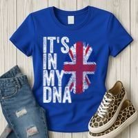 It's In My Dna England Union Jack Flag Christmas Gift Meaningful Gift Women's T-Shirt thumb 3