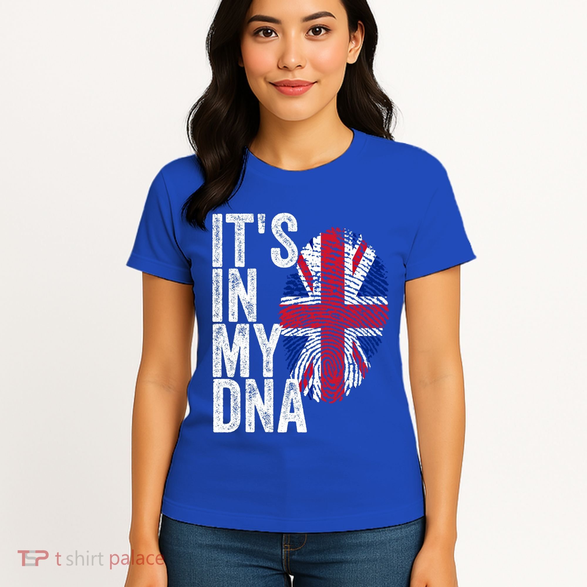It's In My Dna England Union Jack Flag Christmas Gift Meaningful Gift Women's T-Shirt